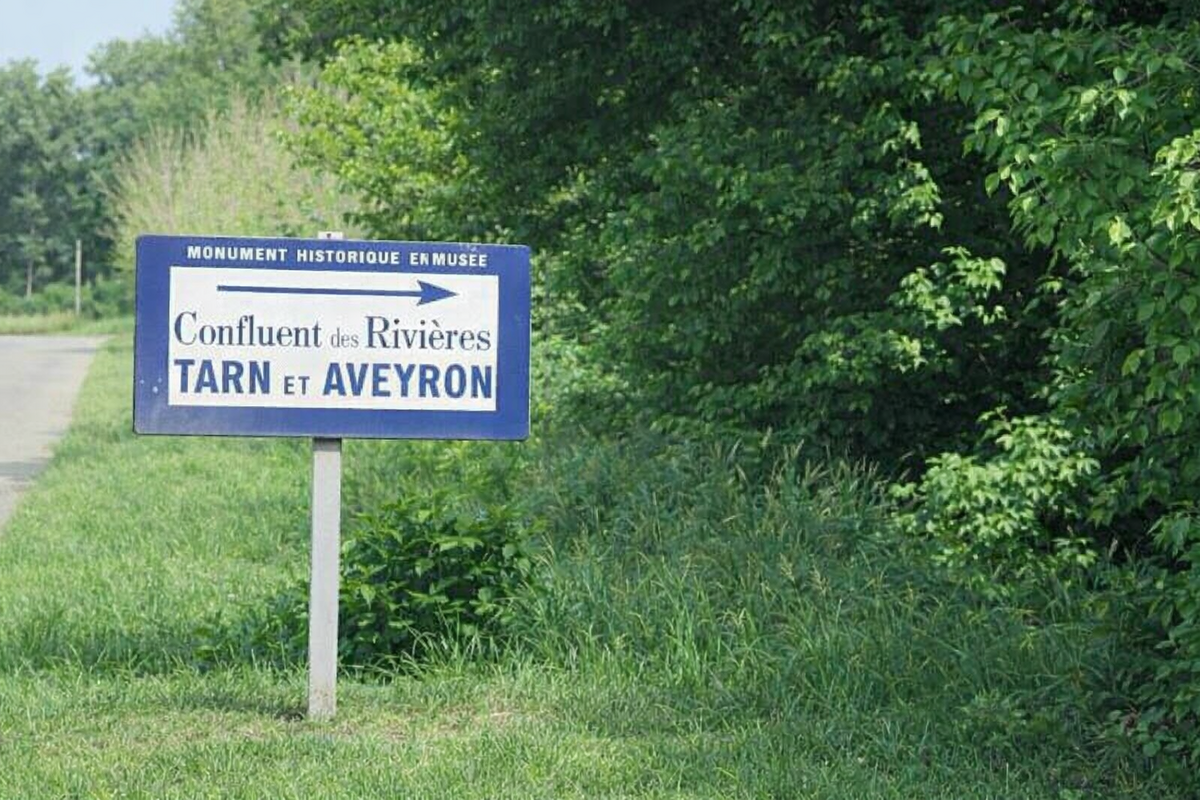 Confluent des rivières Tarn et Aveyron 